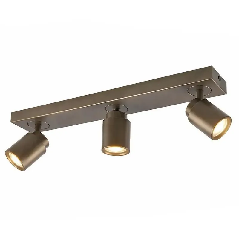 Freelight Spot Razza - 3 lichts - brons goud - 54x14 cm Lage Prijs