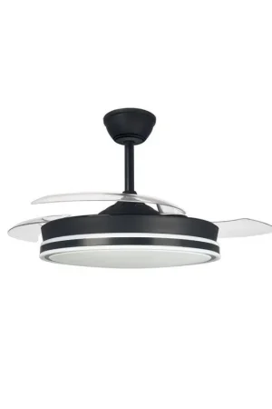 Beperkte Voorraad CristalRecord Plafondventilator Supereco - zwart - 106x42 cm