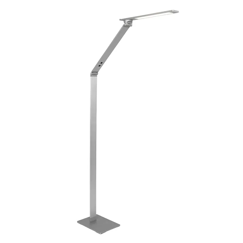 Goedkoop Verstelbare LED vloerlamp geborsteld staal dimbaar