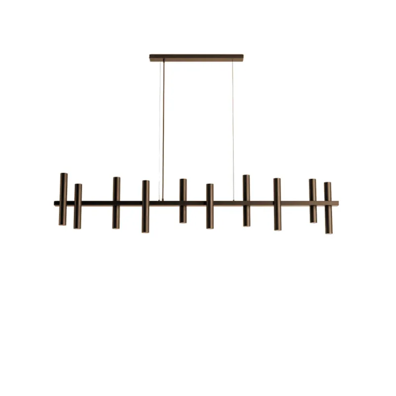 Gratis Verzending Ztahl hanglamp platinum 10 lichtpunten cilinder op balk