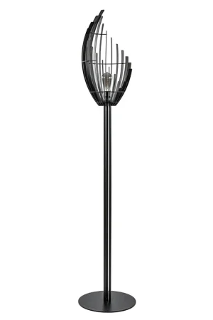 Zwart metalen design vloerlamp Omegna dimbaar Fabrieksprijs