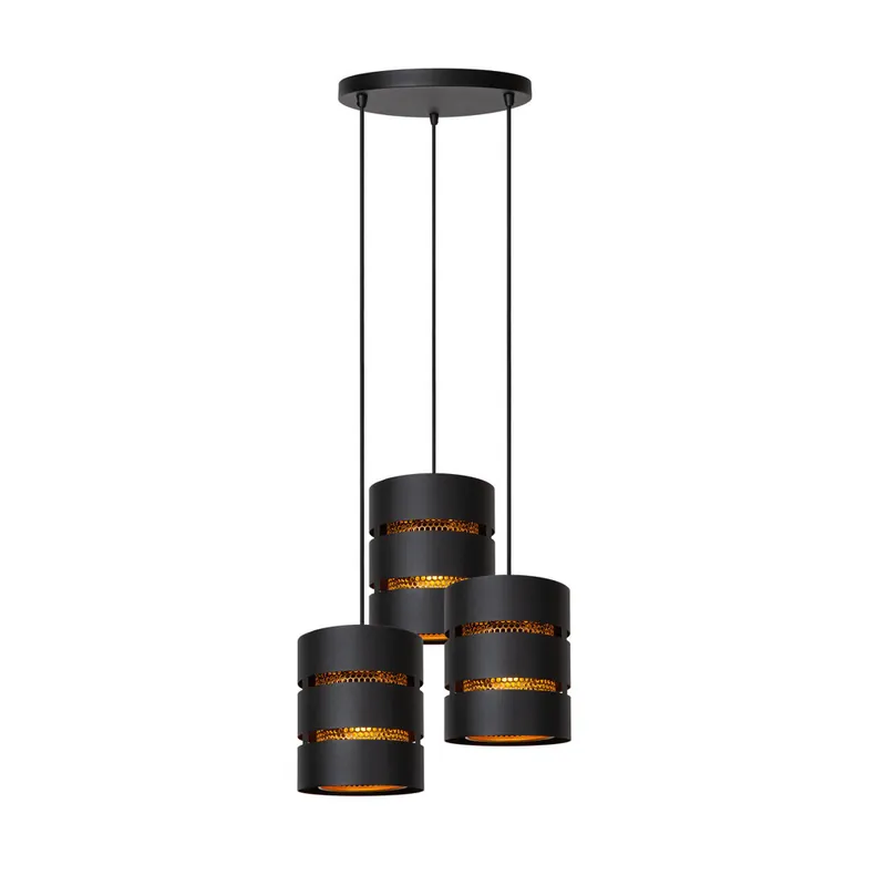 Lucide ROSAS - Hanglamp - Ø 43 cm - 3xE27 - Zwart Alleen Vandaag