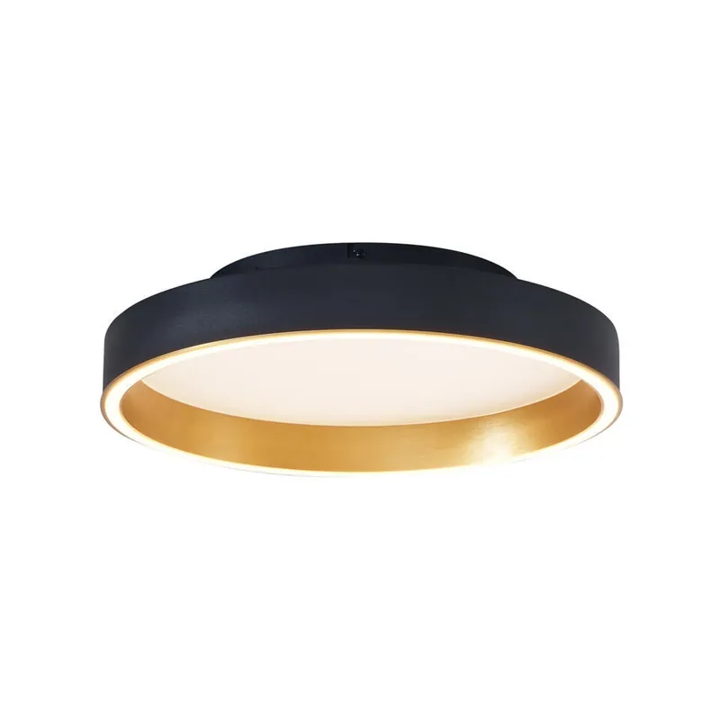 Qazqa plafondlamp ingo zwart geïntegreerde led Hete Deal