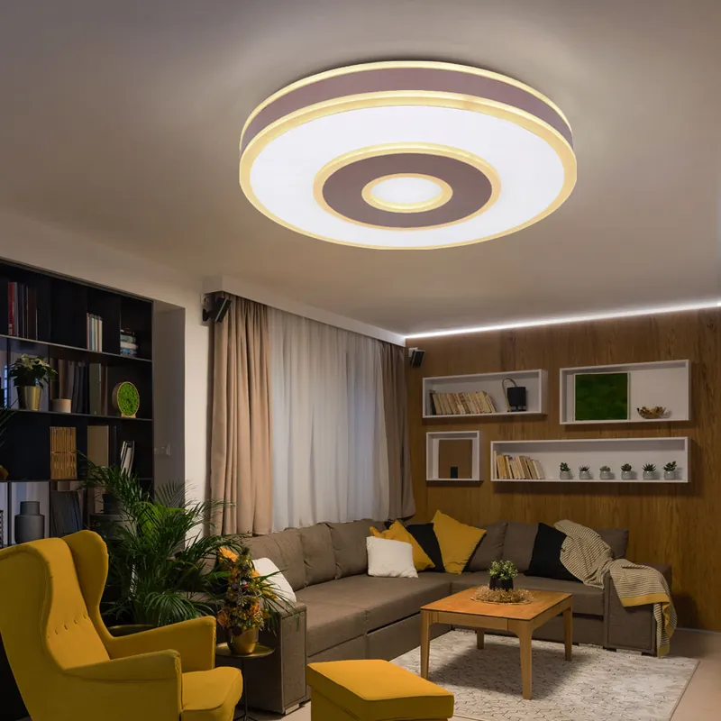 Laatste Versie LED plafondlamp, metaal acryl, wit, dimbaar, afstandsbediening