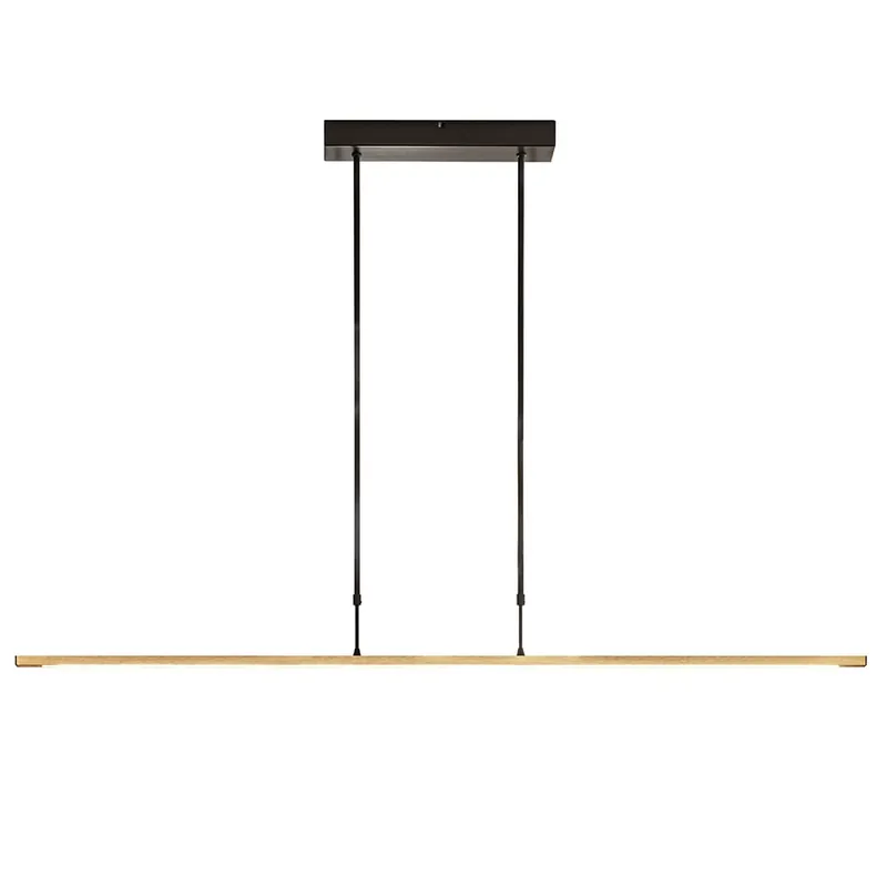 Superprijs Design LED hanglamp aluminium mat zwart/mat goud