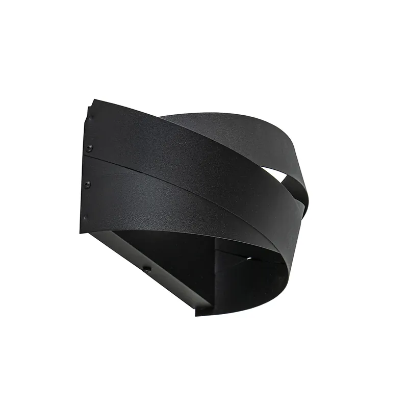 Mat zwarte wandlamp half rond E14 Gereduceerde Prijs