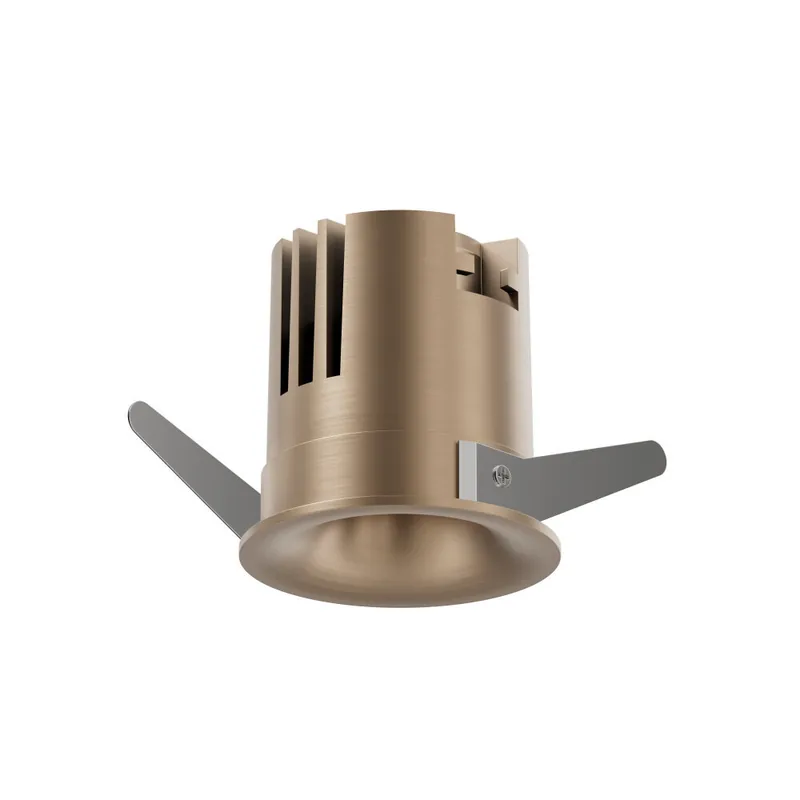 Lucide SNAX - Inbouwspot - Ø 6 cm - LED Dimb. - CCT - 1x8W 2700K/4000K - Champagne kleur | Premium Hete Deal