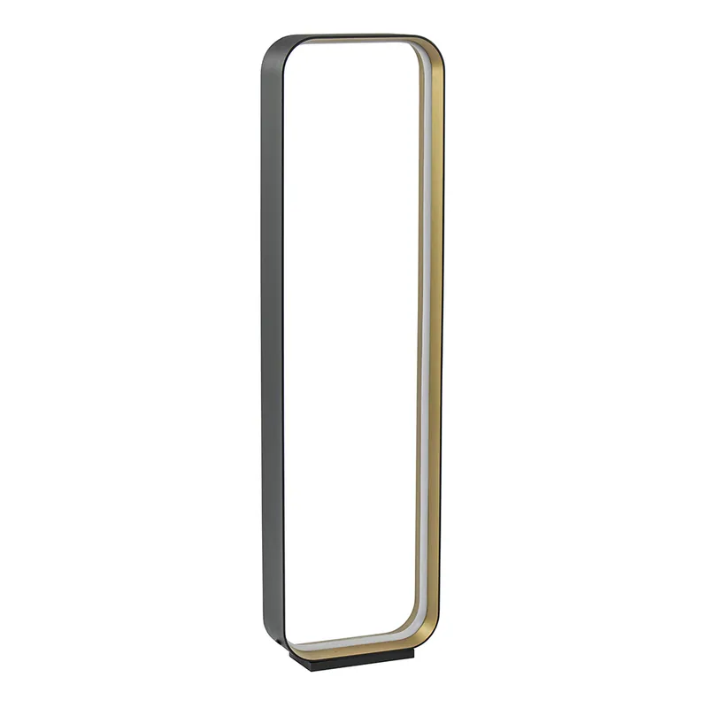 Lage Kosten Moderne LED vloerlamp zwart/goud dim to warm
