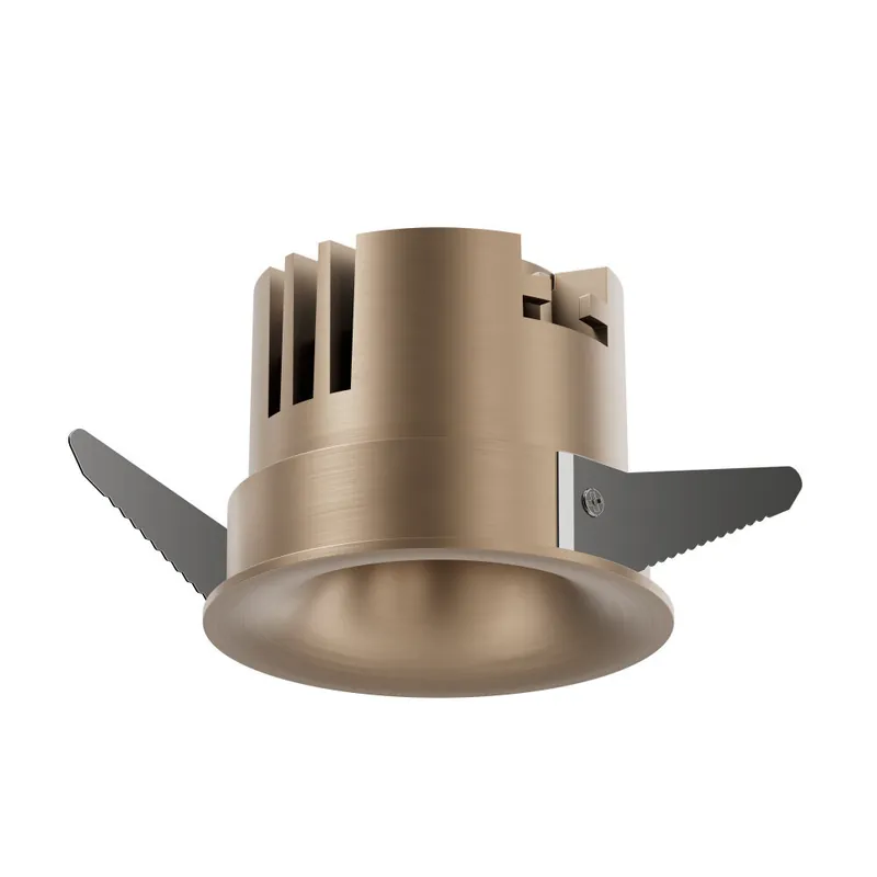 Lucide SNAXX - Inbouwspot - Ø 8 cm - LED Dimb. - CCT - 1x12W 2700K/4000K - Champagne kleur | Premium Merkproduct