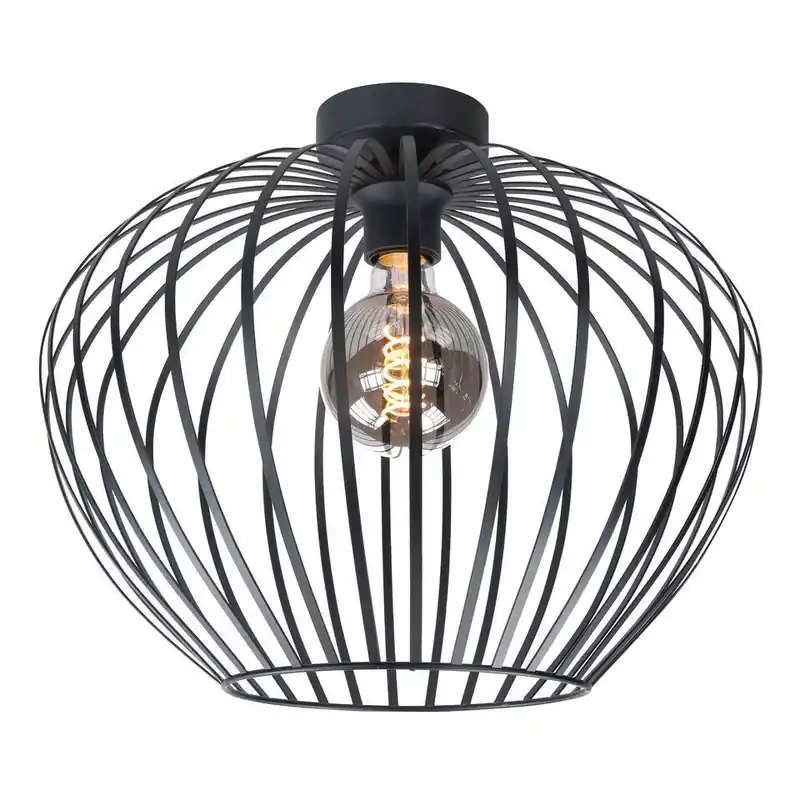Highlight Plafondlamp Mela - zwart - 50x40 cm Dagaanbieding