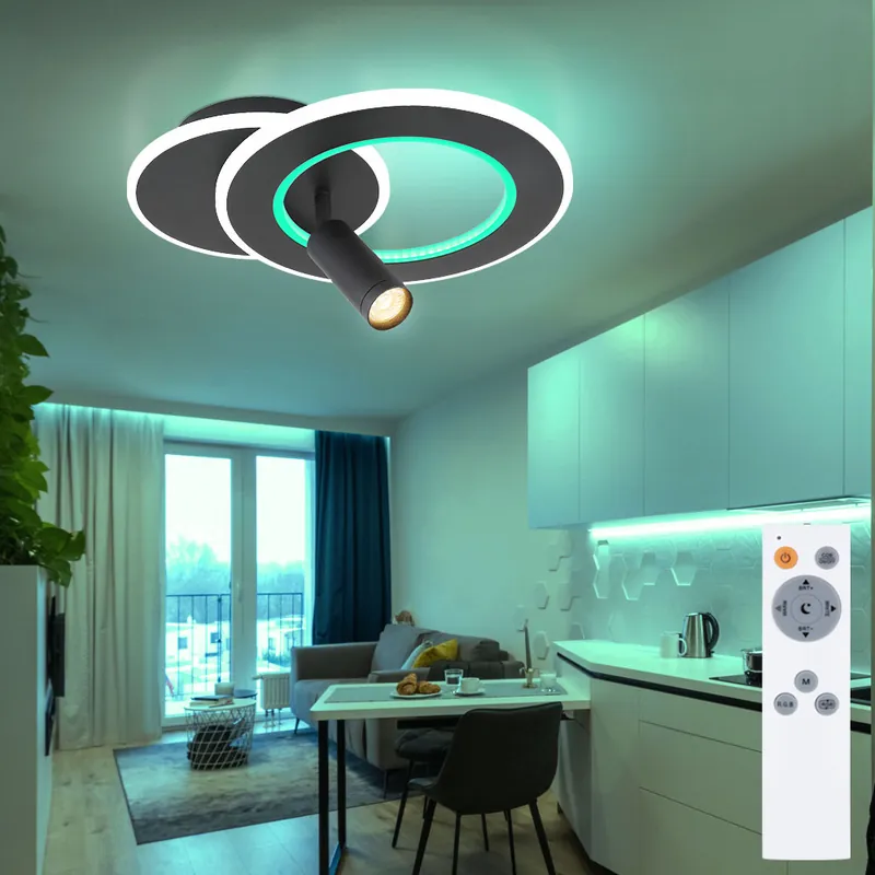 LED plafondlamp, dimbaar, afstandsbediening, CCT, L 36,5 cm Tijdelijk Beschikbaar
