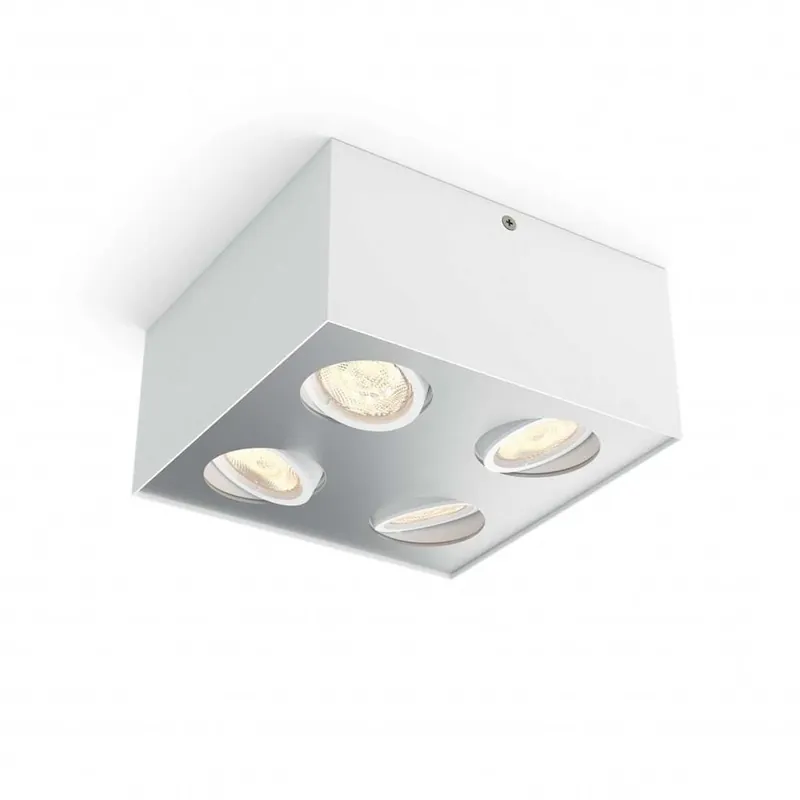 Philips Spot Box 4 lichts wit Superprijs