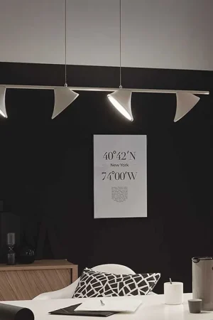 Alleen Vandaag LED hanglamp, dimbare geheugenfunctie, metaal, wit, H 150cm