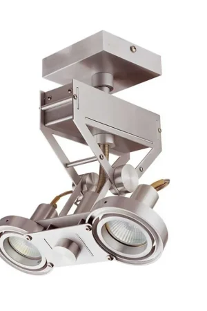 Actieprijs Artdelight Spot Koln 2 lichts H 28 cm aluminium