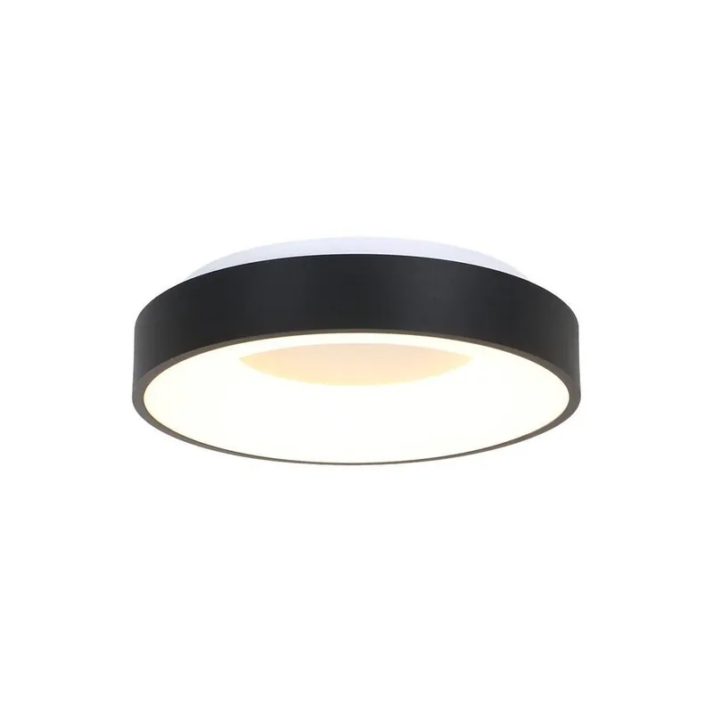 Steinhauer Plafondlamp Ringlede - zwart - 38x9 cm Shop Nu