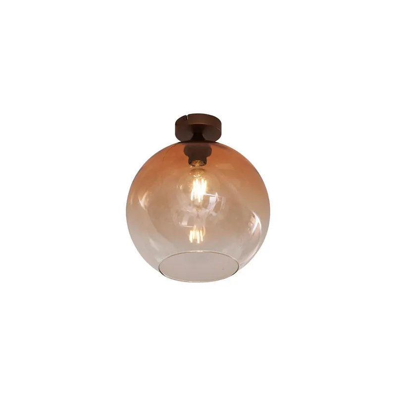 Lage Kosten Qazqa plafondlamp sandra bronskleurig e27