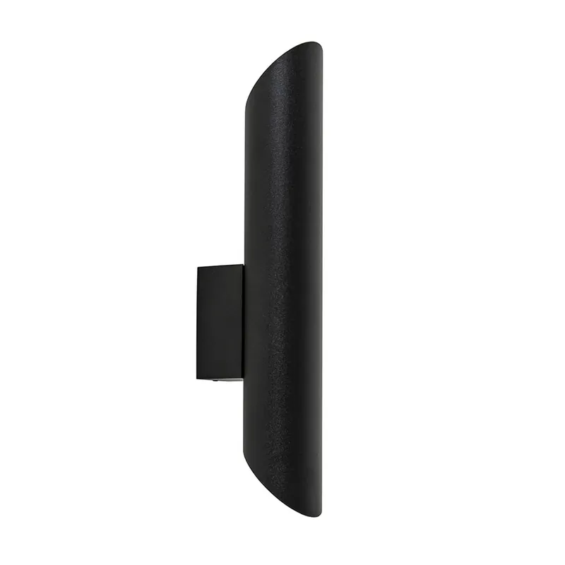 Koopje Wandlamp koker smal up+down zwart