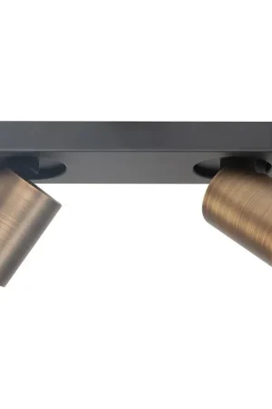 Aanbieding Highlight Spot Oliver - 2 lichts - zwart brons - 26x13 cm