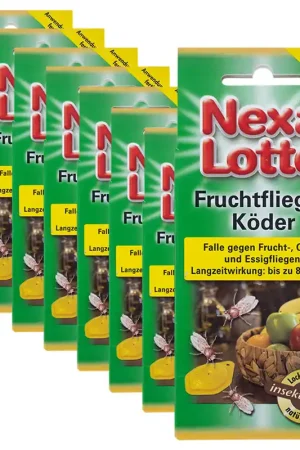 Direct Verzonden Set van 8 fruitvliegjes, insecticide-vrij, lokstofval