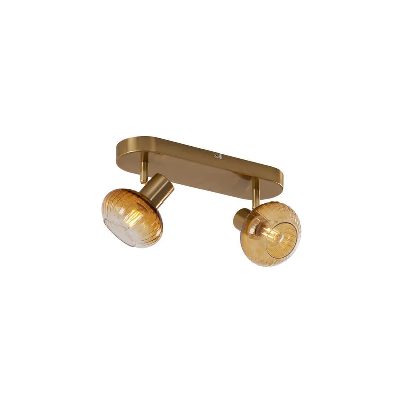 Dagaanbieding Qazqa spot teddy goudkleurig e14