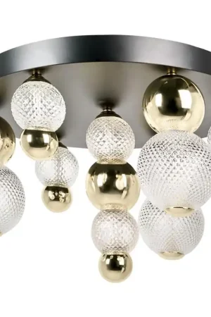 Aanbieding SORA - Wandlamp LED - Goud - Glas
