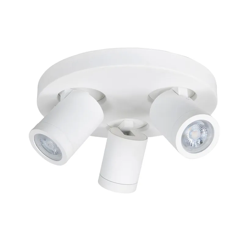 Aanbieding Highlight Spot Oliver 3 lichts rond badkamer IP44 wit