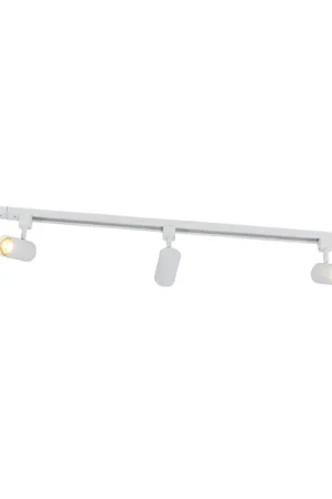 Aanbieding Qazqa railverlichting set iconic jeana wit gu10