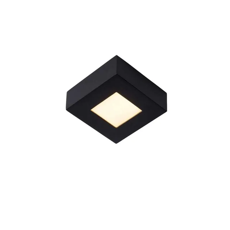 Beperkt Aanbod Lucide plafonnière Brice - zwart - 10,8 cm