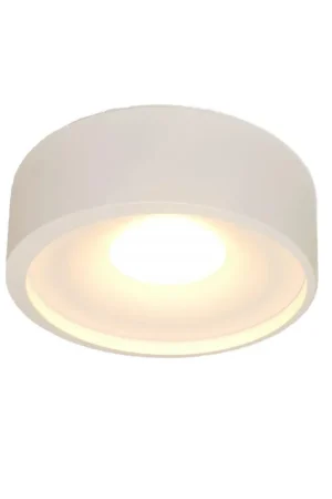 Artdelight Plafondlamp Orlando - wit - 14x5 cm Gereduceerde Prijs