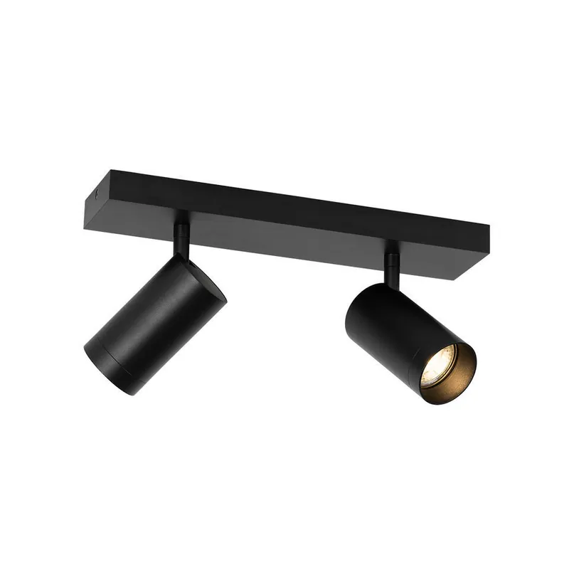 Qazqa verstelbare plafondspot jeana luxe zwart gu10 Exclusieve Aanbieding