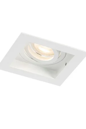 Weekendaanbieding Qazqa inbouwspot carree wit gu10