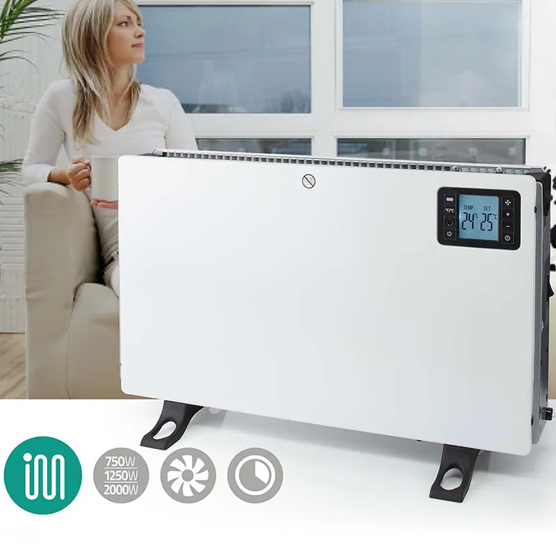 Lage Prijs Convectorverwarming, wit, afstandsbediening, timer, 3 niveaus