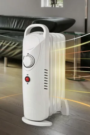 Elektrische stookolieradiator, handgreep, thermostaat, 500 W Nieuw