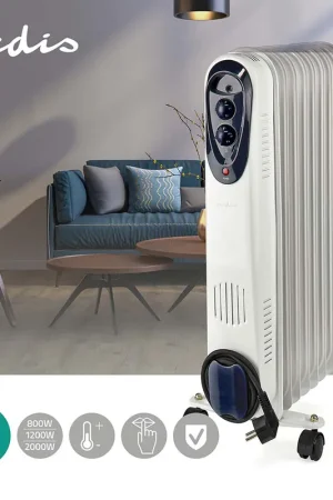 Gereduceerde Prijs Oliestraler elektrische kachel, mobiel, thermostaat, uitschakelbeveiliging