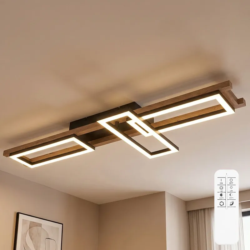 Meest Verkocht LED plafondlamp, afstandsbediening, dimbaar, verplaatsbaar, L 100 cm
