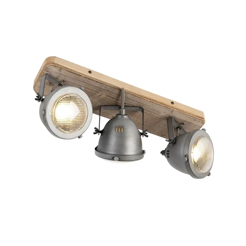 Snelle Levering Qazqa richtbare spot emado grijs gu10