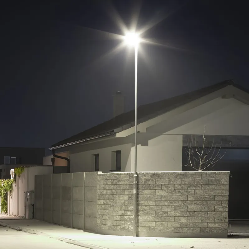 Bestseller LED buitenlamp, straatlantaarn, IP65, Slim, grijs, H 43,4cm