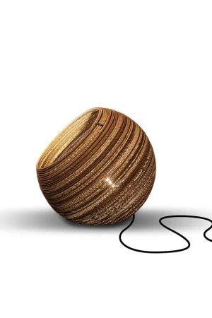 Think Paper Tafellamp Globe 290 Ø 29 cm bruin Gratis Retour