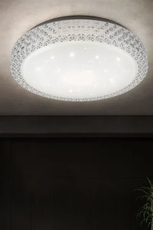 LED plafondlamp, sterrenhemel CCT, D x H 40 x 11 cm Rechtstreeks Van De Fabrikant
