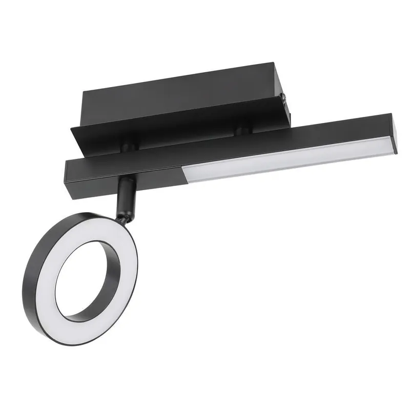 EGLO Cardillio 2 Opbouwspot - LED - 22.5 cm - Zwart Must-Have