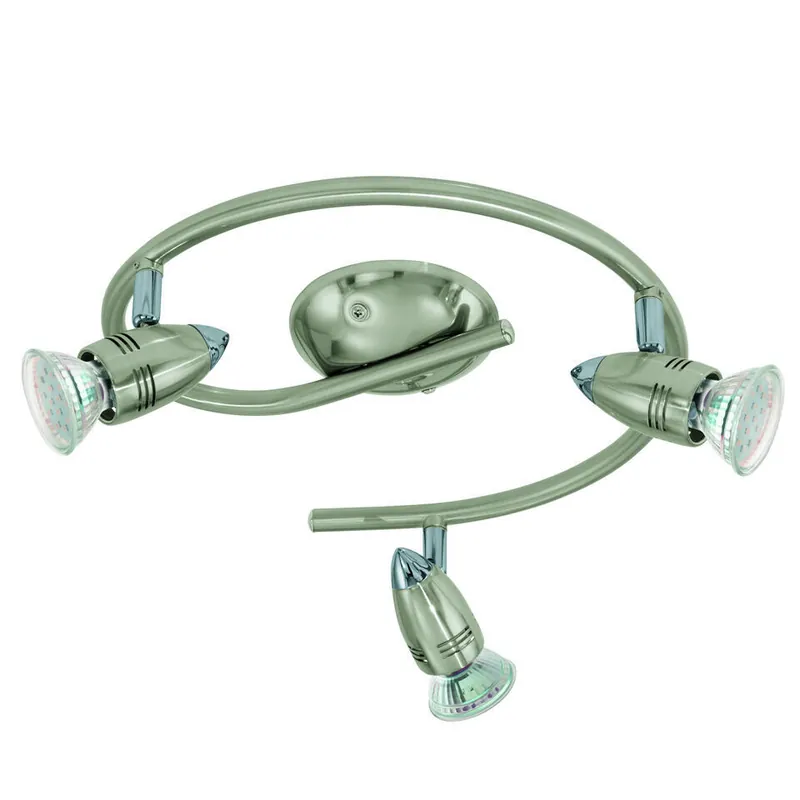 Actieprijs EGLO Magnum-LED Opbouwspot - GU10 - 25.5 cm - Nikkelmat