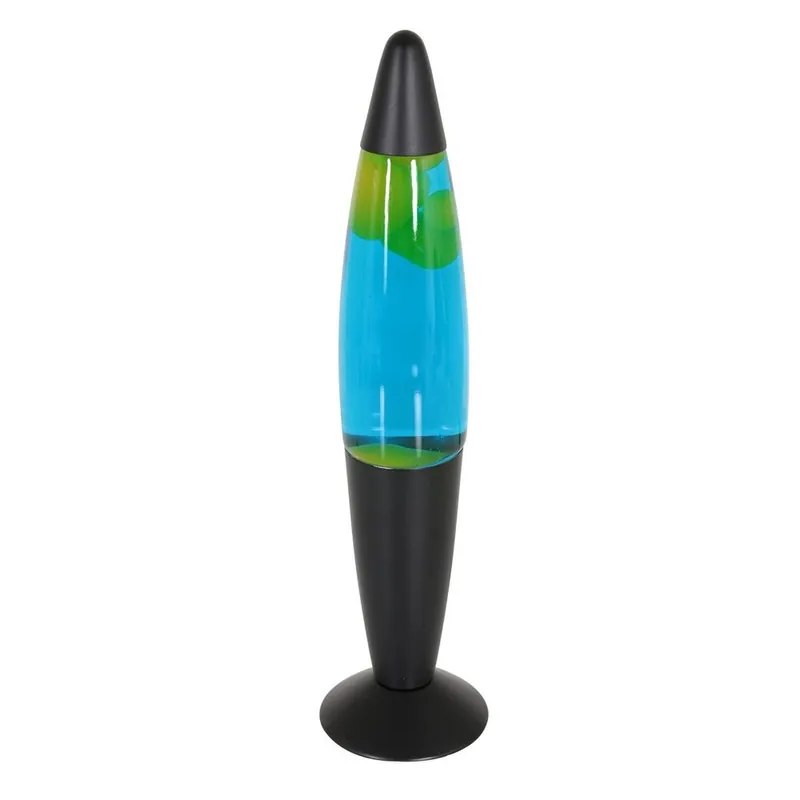 Gratis Verzending Mexlite Tafellamp Lava H 35 cm geel zwart