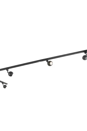 Weekendaanbieding Qazqa railverlichting set iconic gissi zwart gu10