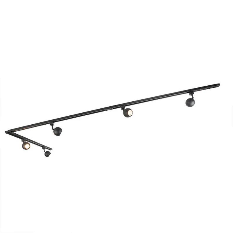 Weekendaanbieding Qazqa railverlichting set iconic gissi zwart gu10