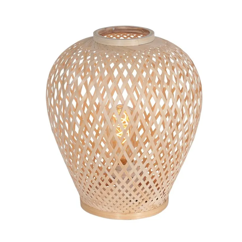 Anne Light & home Tafellamp Maze H 30 cm Bamboe beige Weekendaanbieding