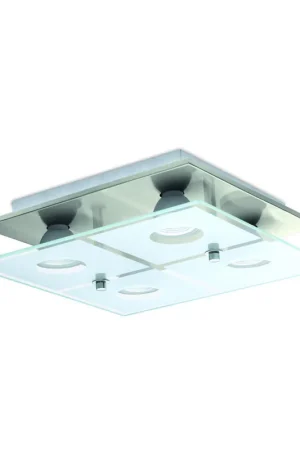 Actieprijs EGLO Cabo-Sd Opbouwspot - GU10 - Glas - Chroom