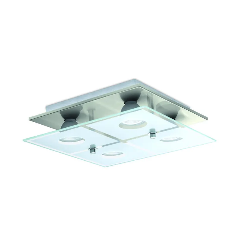 Actieprijs EGLO Cabo-Sd Opbouwspot - GU10 - Glas - Chroom