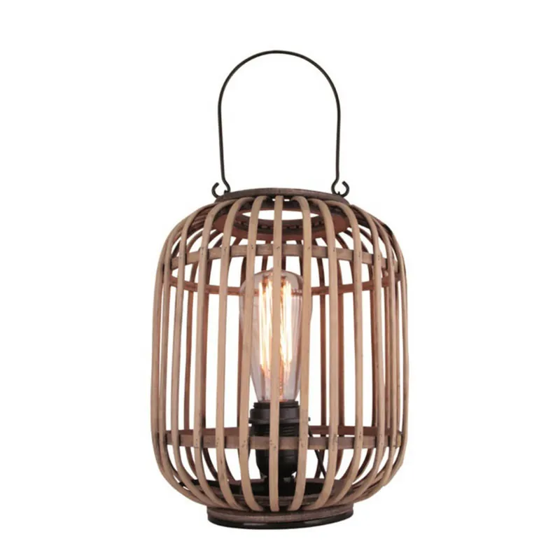 Freelight Tafellamp Treccia Rotan H 26 cm beige zwart Must-Have