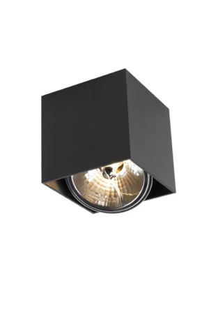 Weekendaanbieding Qazqa verstelbare plafondspot box zwart g9