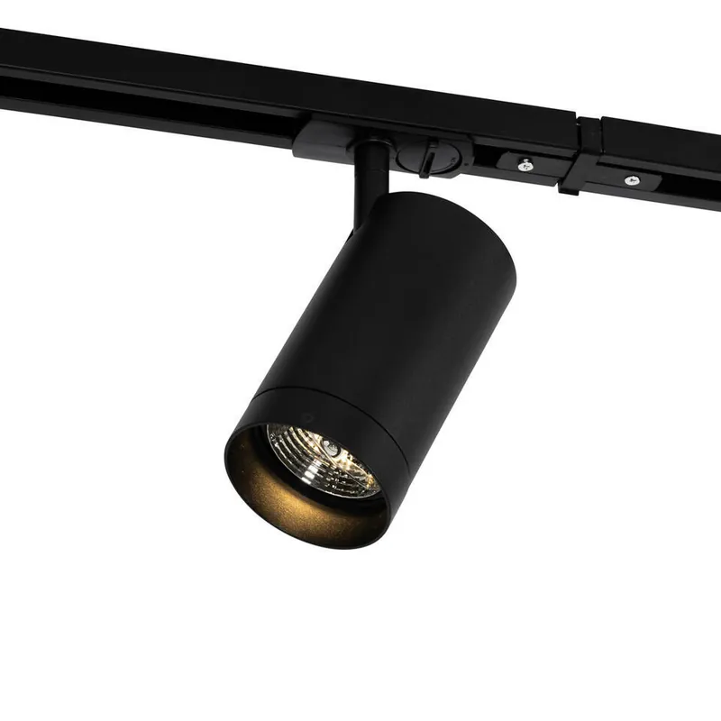 Direct Beschikbaar Qazqa railverlichting set iconic jeana luxe zwart gu10
